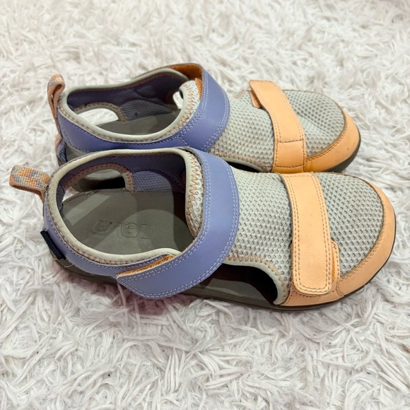 Teva Hurricane Seekado sandals purple orange‎ size kids 4 - Picture 1 of 9